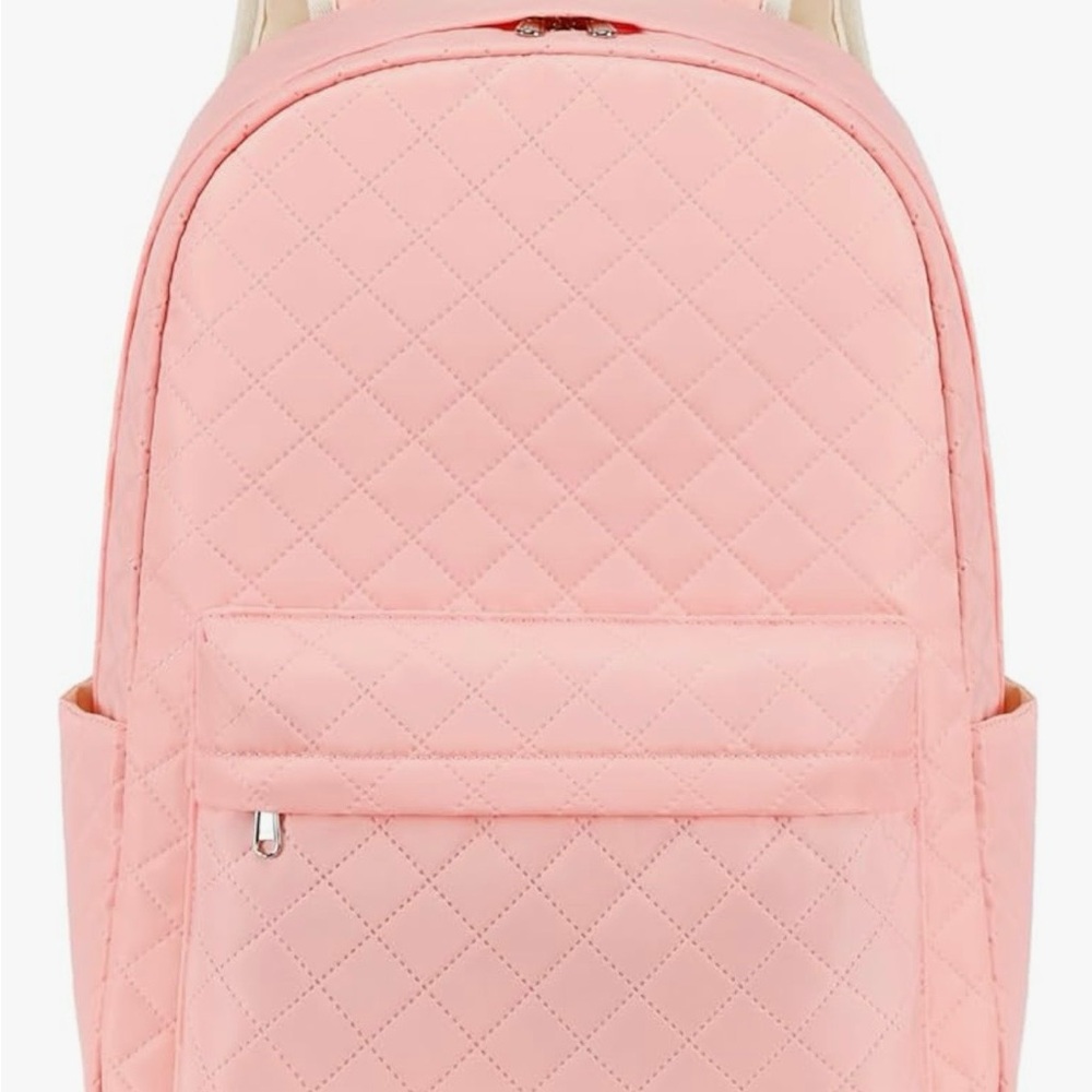 Quilted Pink Backpack